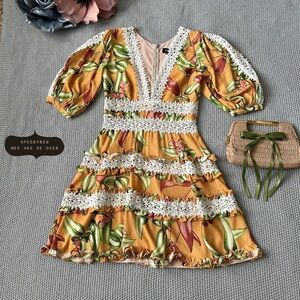 PatBO Floral Mini Dress Size 6